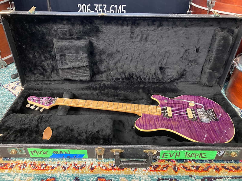 1991 Music Man EVH in a hardshell case