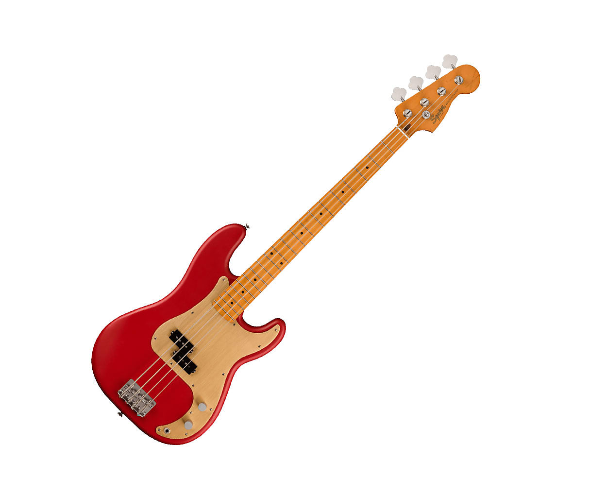 Squier 40th Anniversary Precision Bass - Satin Dakota Red