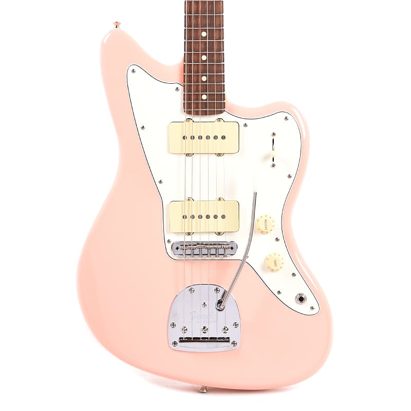 Fender CME Exclusive Player Jazzmaster in Shell Pink w/ Olympic White Headcap