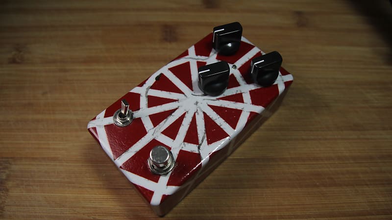 Modified SD-1 Super Overdrive Pedal Clone Distressed Spiderman Colours