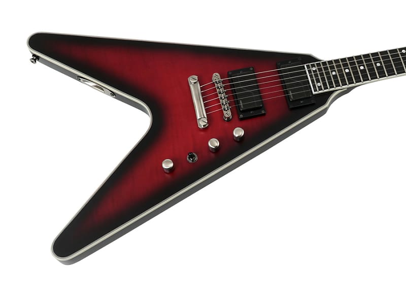 Epiphone Mustaine Flying V Prophecy in Dark Red Burst