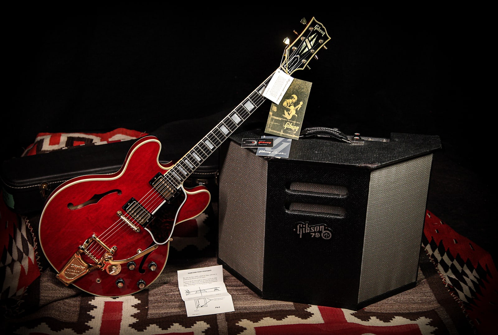 1964 gibson es-355 w/ ga-79rvt amp