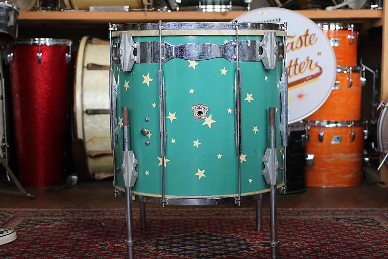 1949 calrton combination drum with star motif wrap