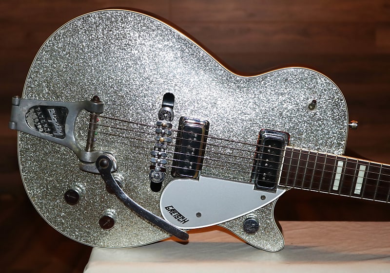 1956 Gretsch 6129 Silver Jet Silver Sparkle with Bigsby