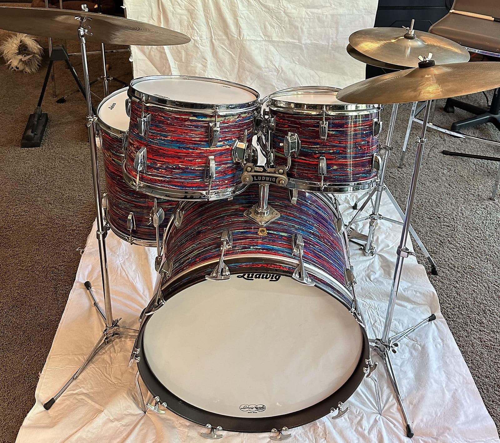 1968 Ludwig 5 Piece Drum Kit