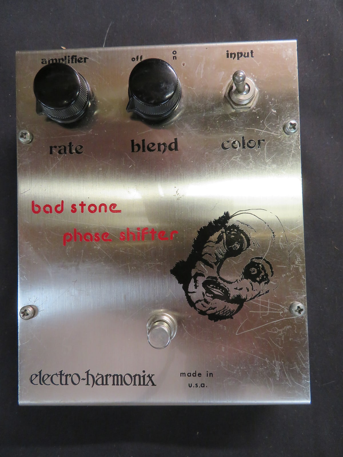 1970s Electro-Harmonix Bad Stone Analog Phase Shifter V1 Mummy Face