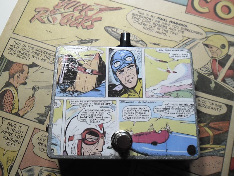 DenTone Retro Rocket slapback echo delay reverb hybrid pedal Buck Rogers 2021 Vintage comic