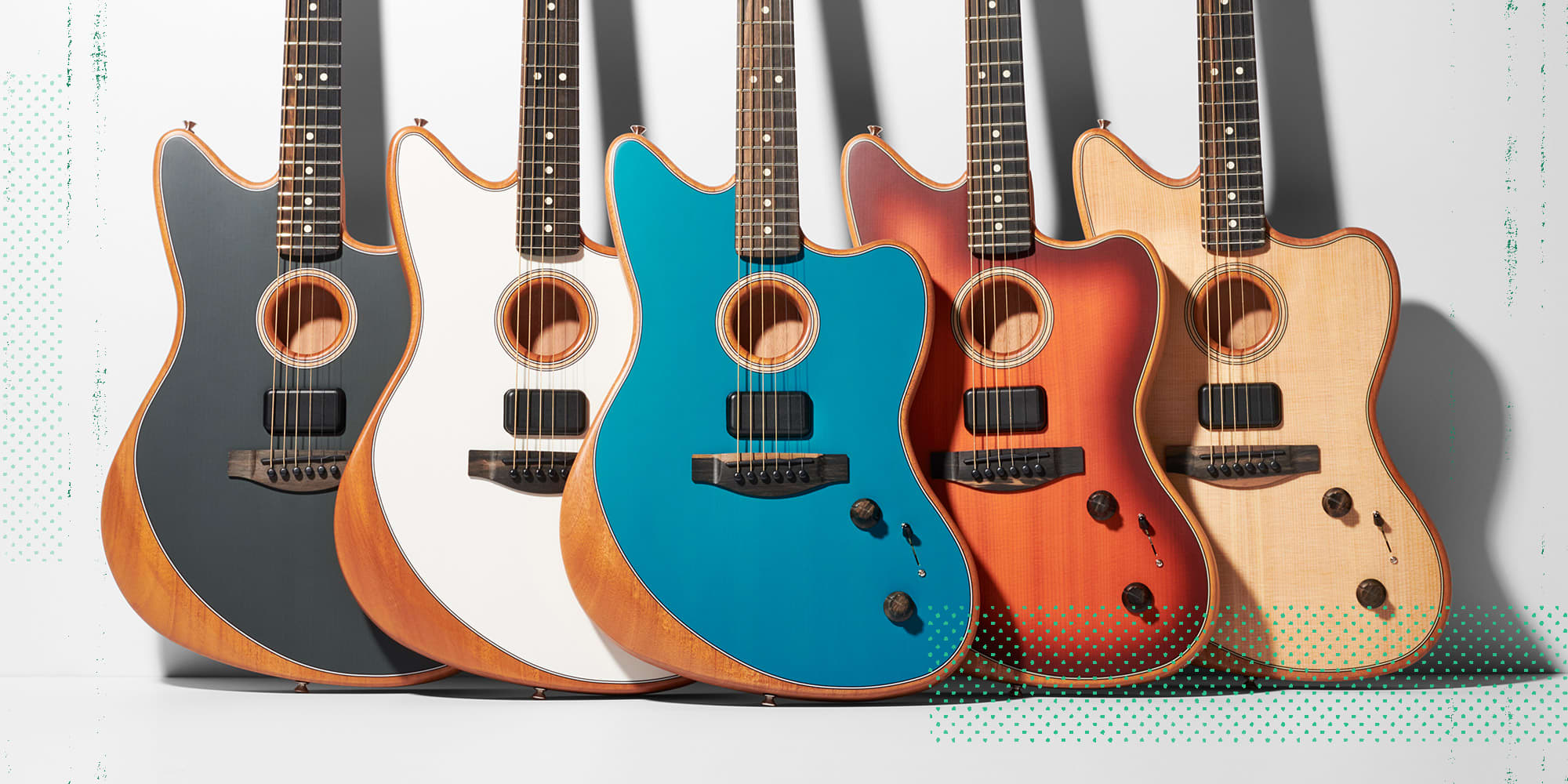 The Fender American Acoustasonic Jazzmaster in every color