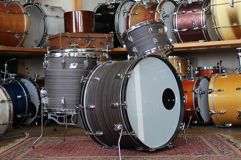 1970s Ludwig Pro Beat in Ebony Oyster