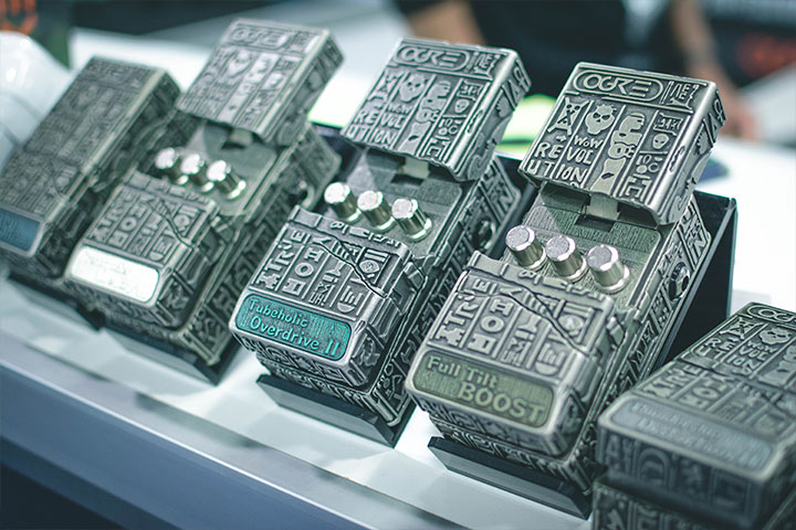 Selection of Ogre pedals