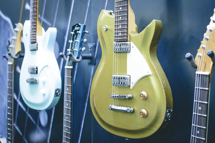 selection of Fano guitars