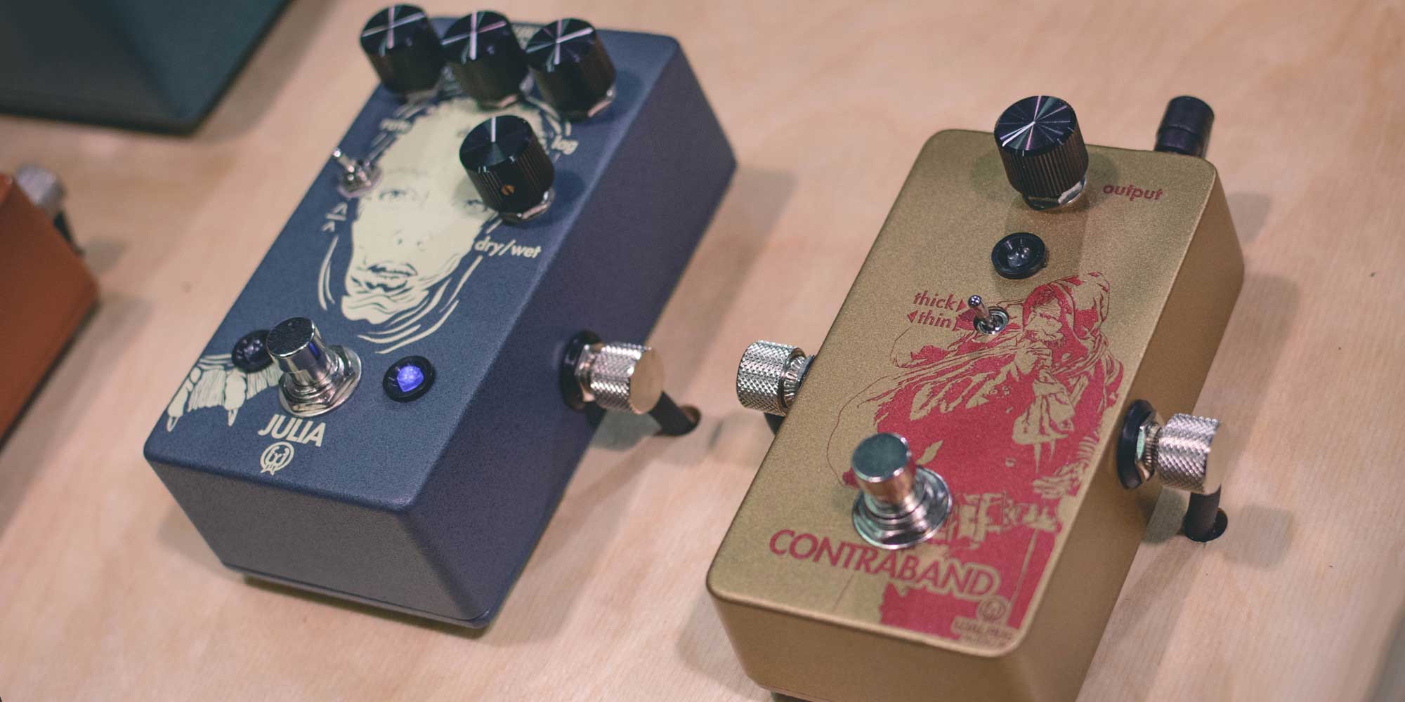 Julia Chorus/Vibrato and Contraband Fuzz from Walrus Audio