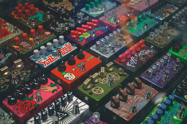 selection of ZVex handpainted pedals