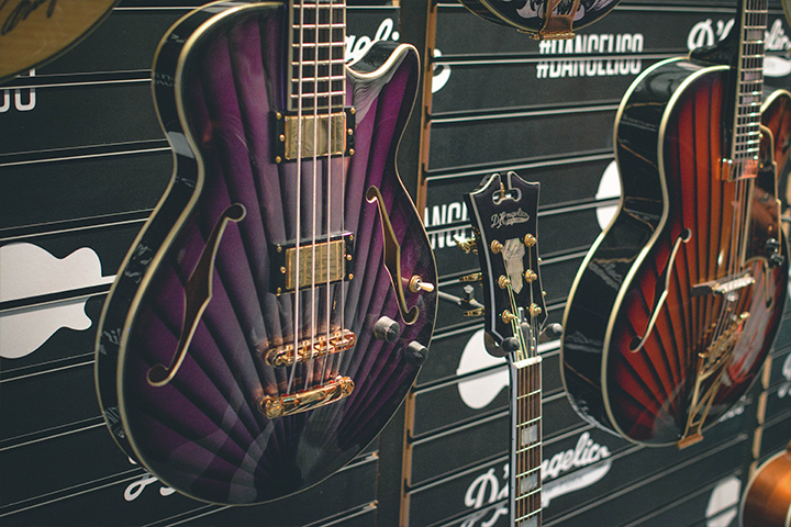 selection of D'Angelico Guitars