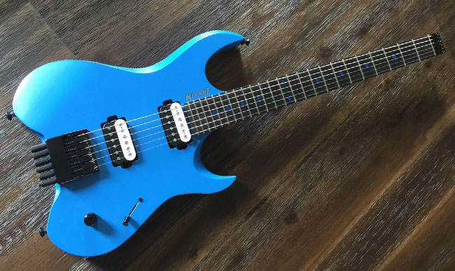 Guitare électrique Johnny Brook Guitare Electrique Bleu + Câble