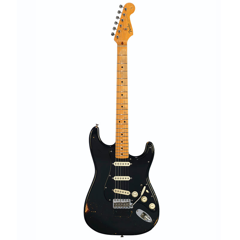 David Gilmour's black Stratocaster.