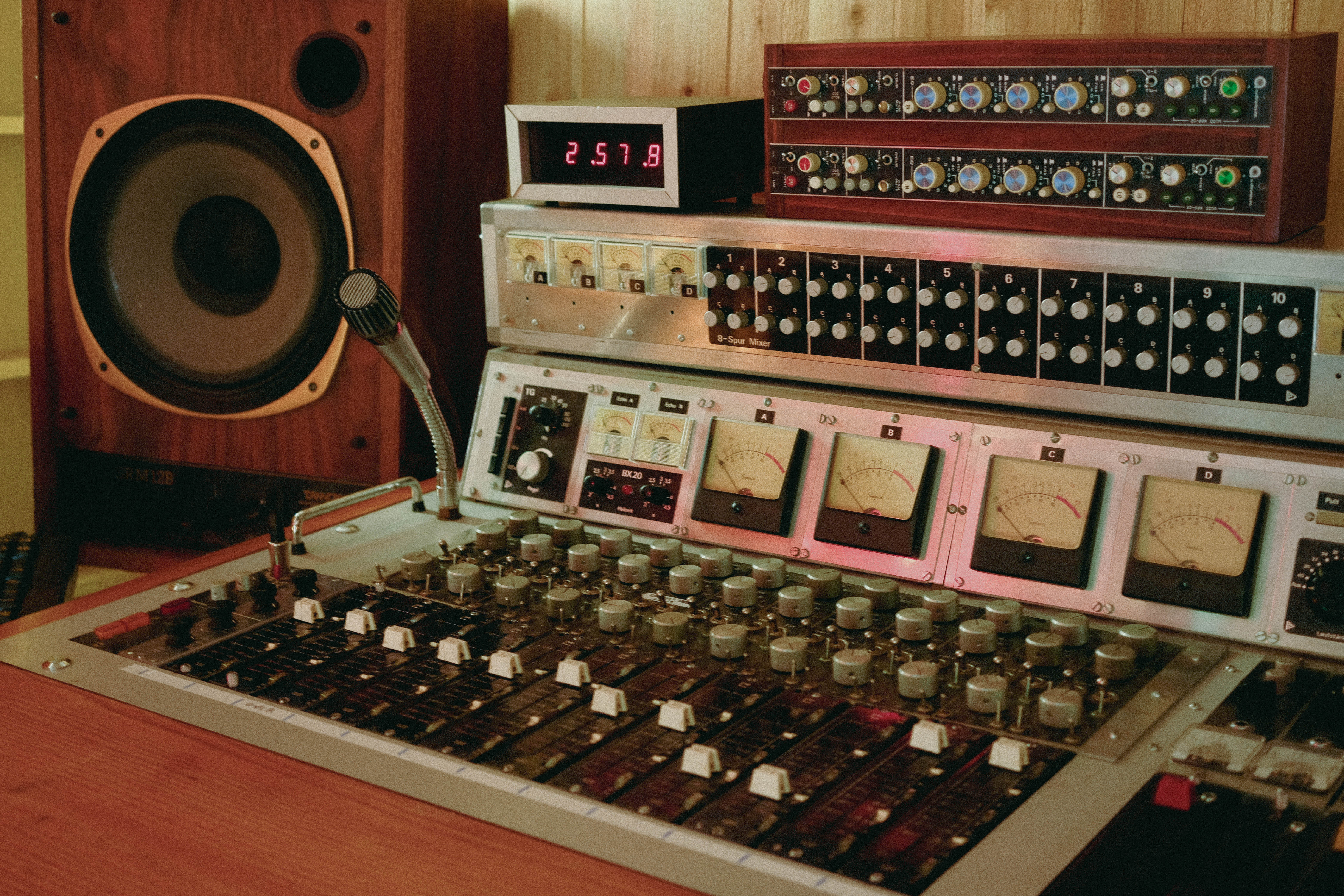 The console at Love Magnet Studios.