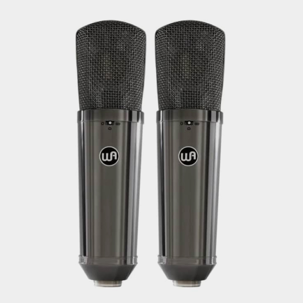 Warm Audio - WA-87 R2 TS Large-Diaphragm Condenser Microphone Stereo Pair - Limited-Edition Titanium