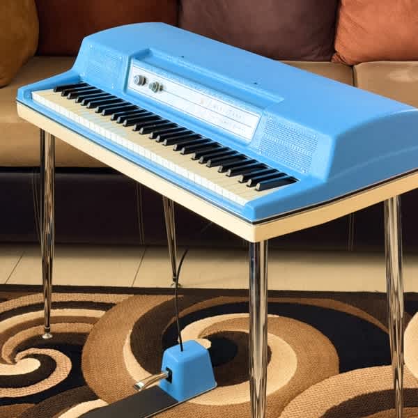 Wurlitzer 200A in Baby Blue listed on Reverb by an independent seller in California