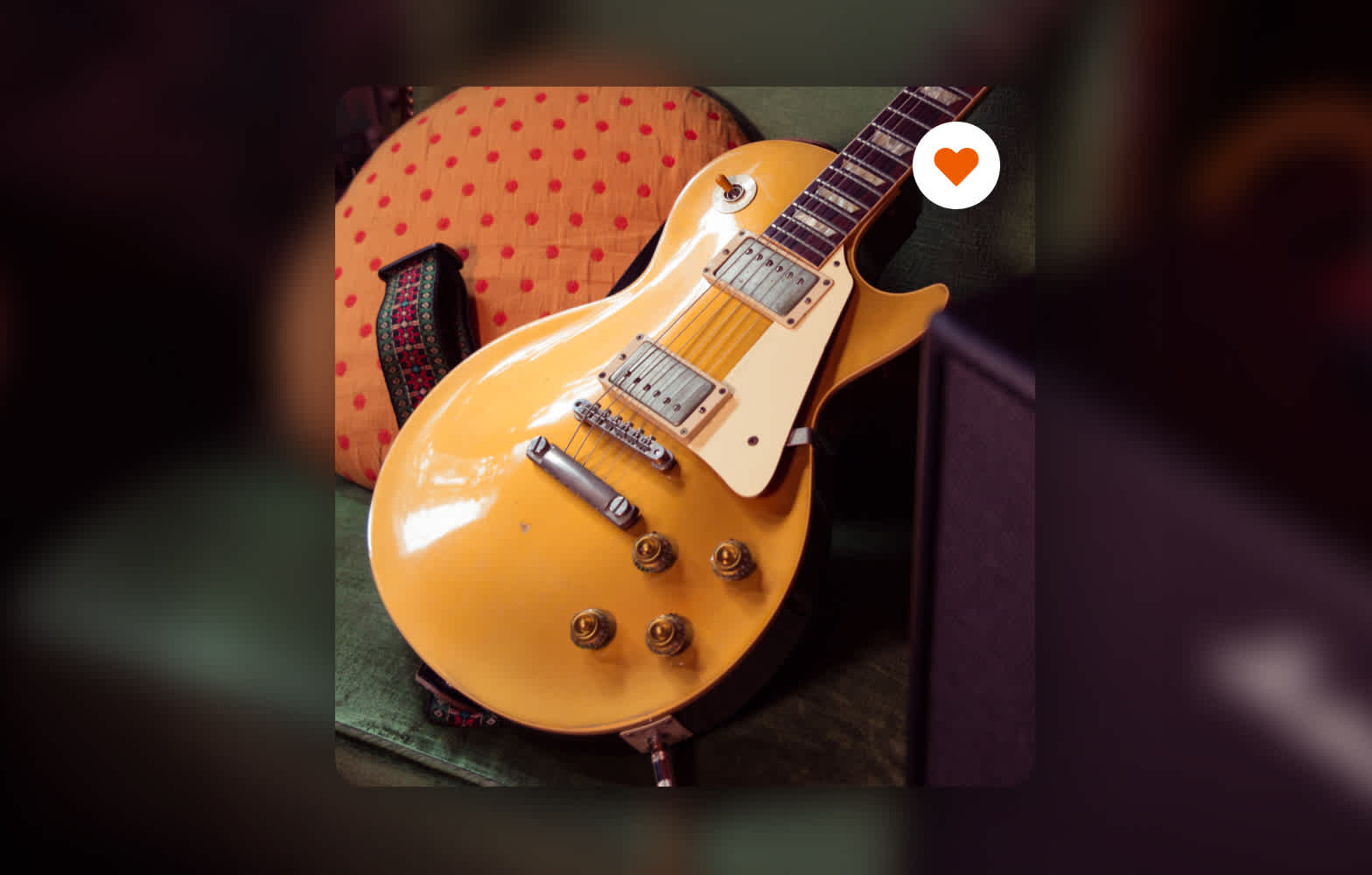 Saved heart on Les Paul Gold Top