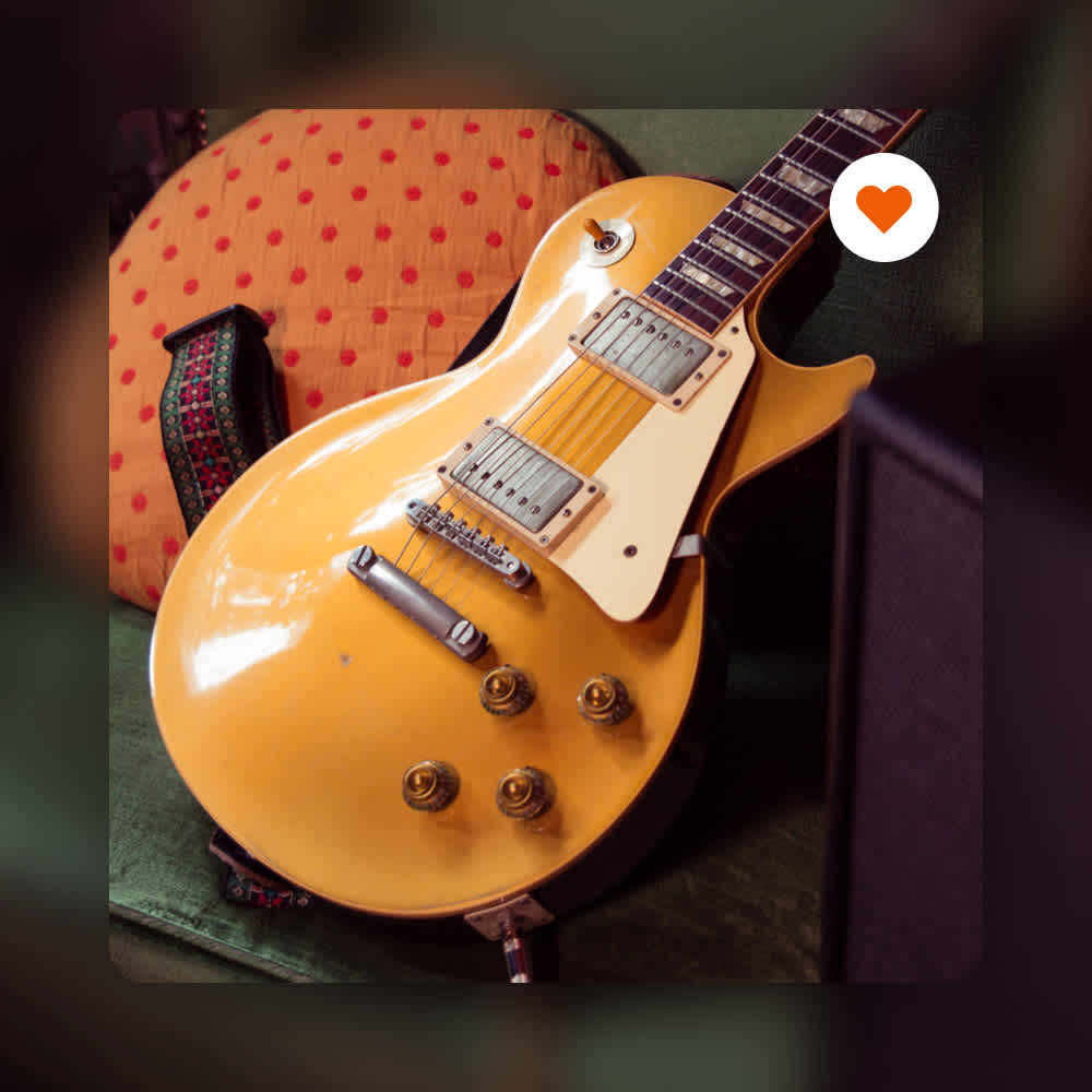 Saved heart on Les Paul Gold Top