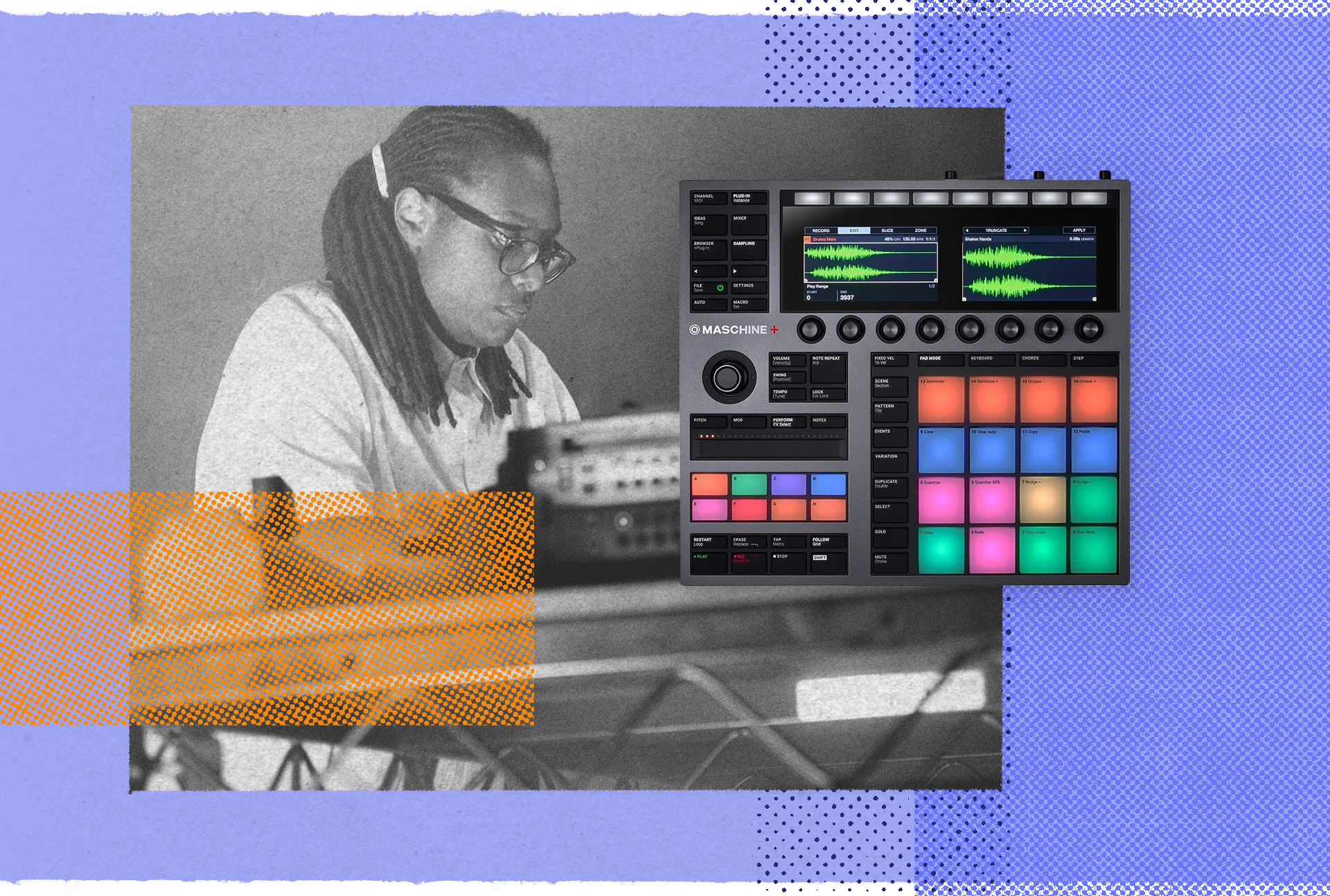 Jlin with the Native Instruments Maschine