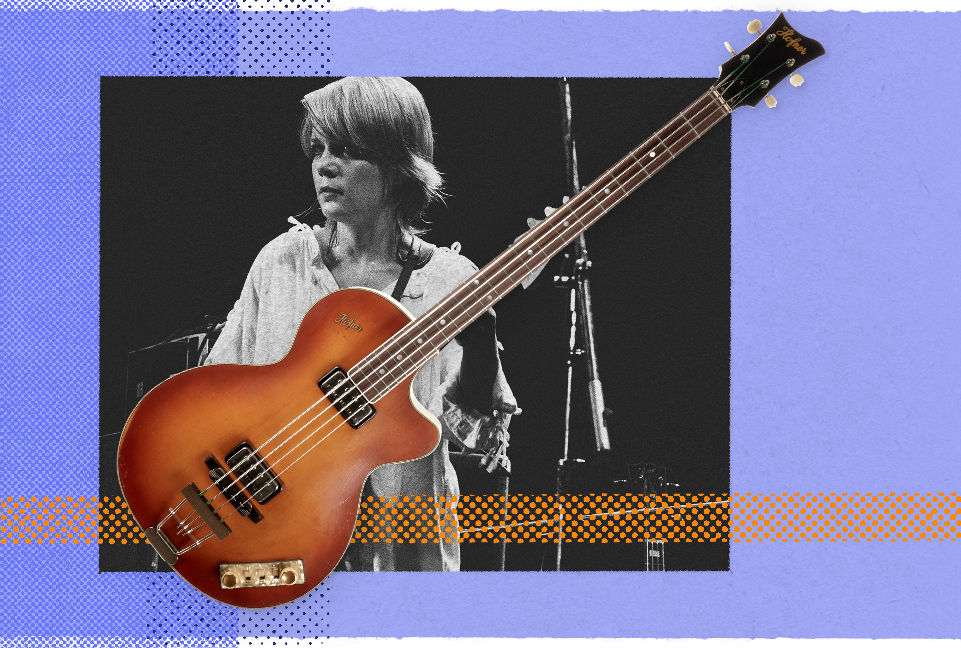 Tina Weymouth with the Hofner 500/2 Club Bass