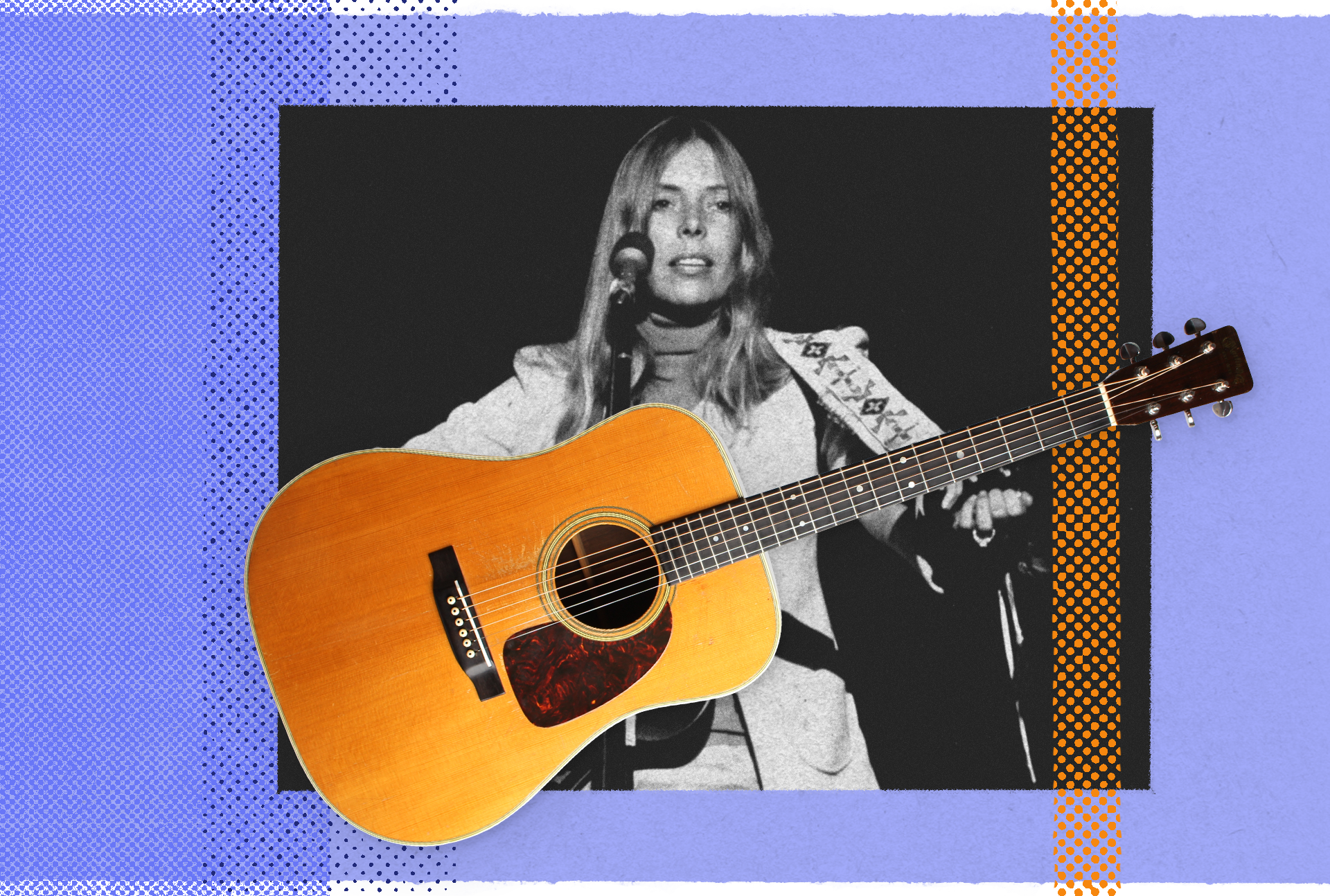 Joni Mitchell with the Martin D-28