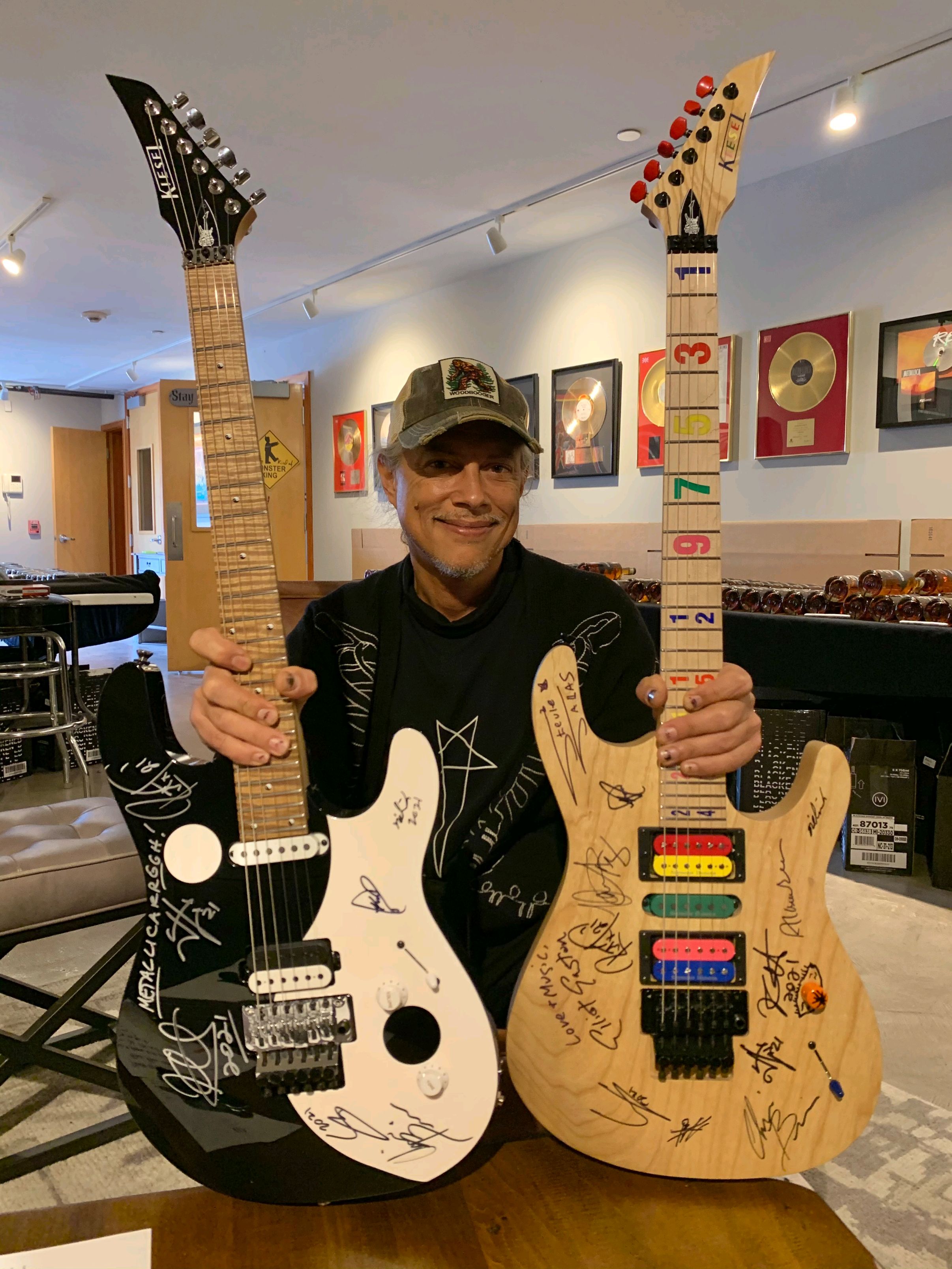 Kirk Hammett with the Triumphant Friends Guitar 2