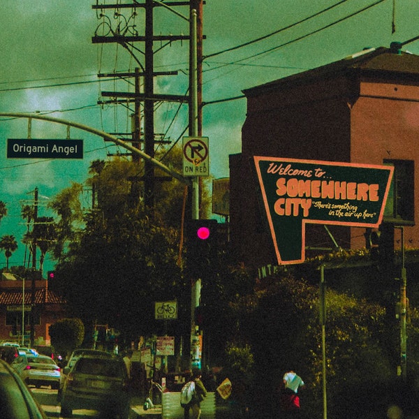 somewhere city album cover