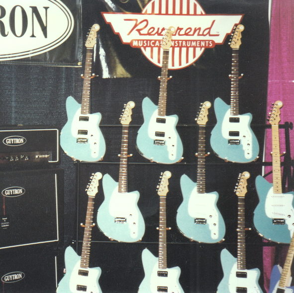 Reverend's first NAMM booth, 1997.