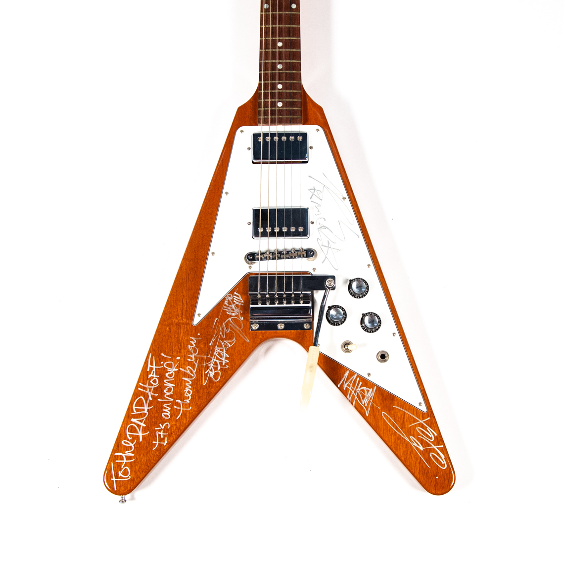 Gibson '67 Flying V autographed by My Chemical Romance