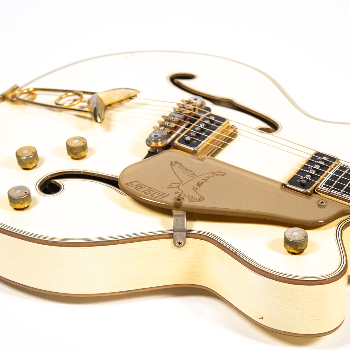 1955 Gretsch White Falcon angled body shot