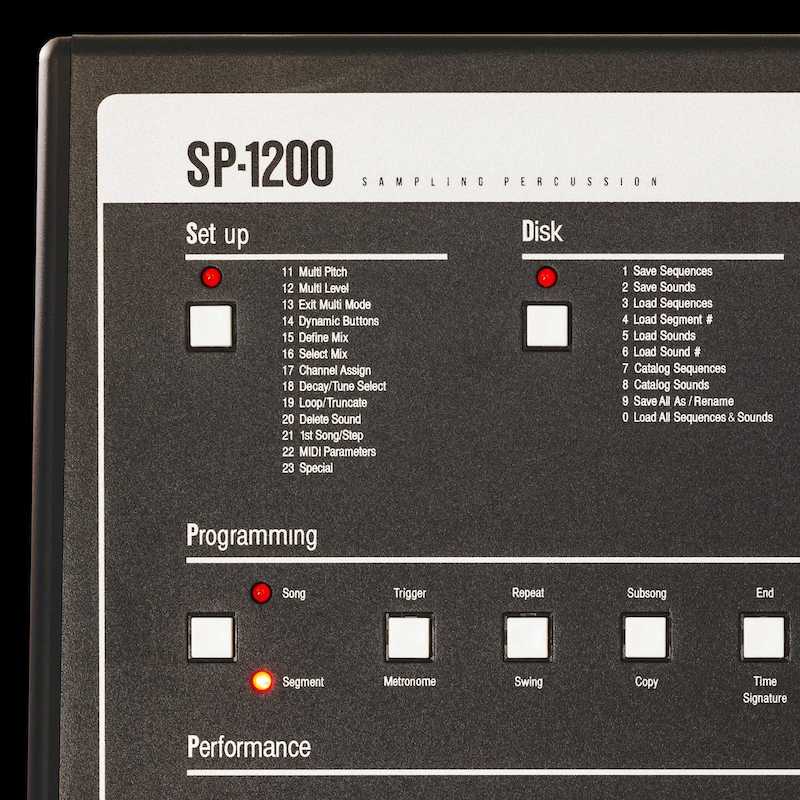left side of front face of SP-1200 panel