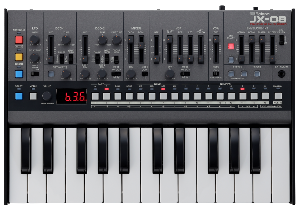 JX-08 Polyphonic Synthesizer