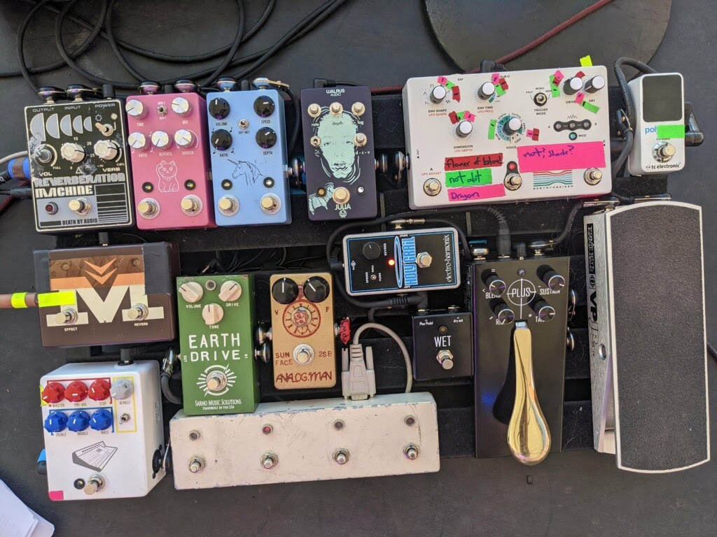 Buck Meek's Pedalboard