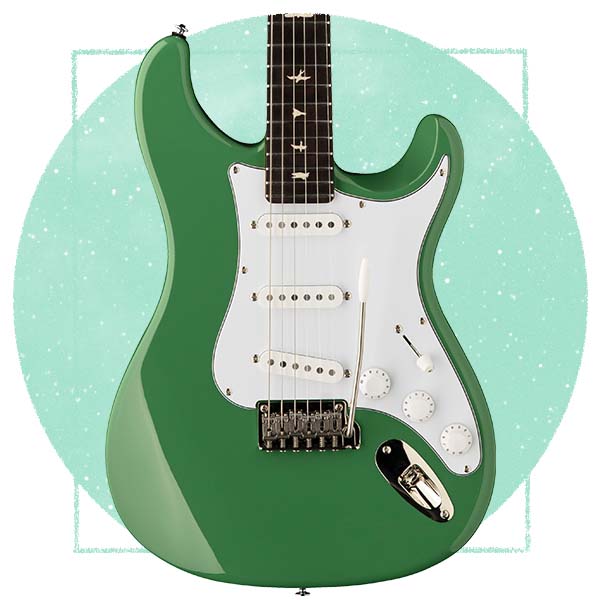 PRS SE Silver Sky in Ever Green