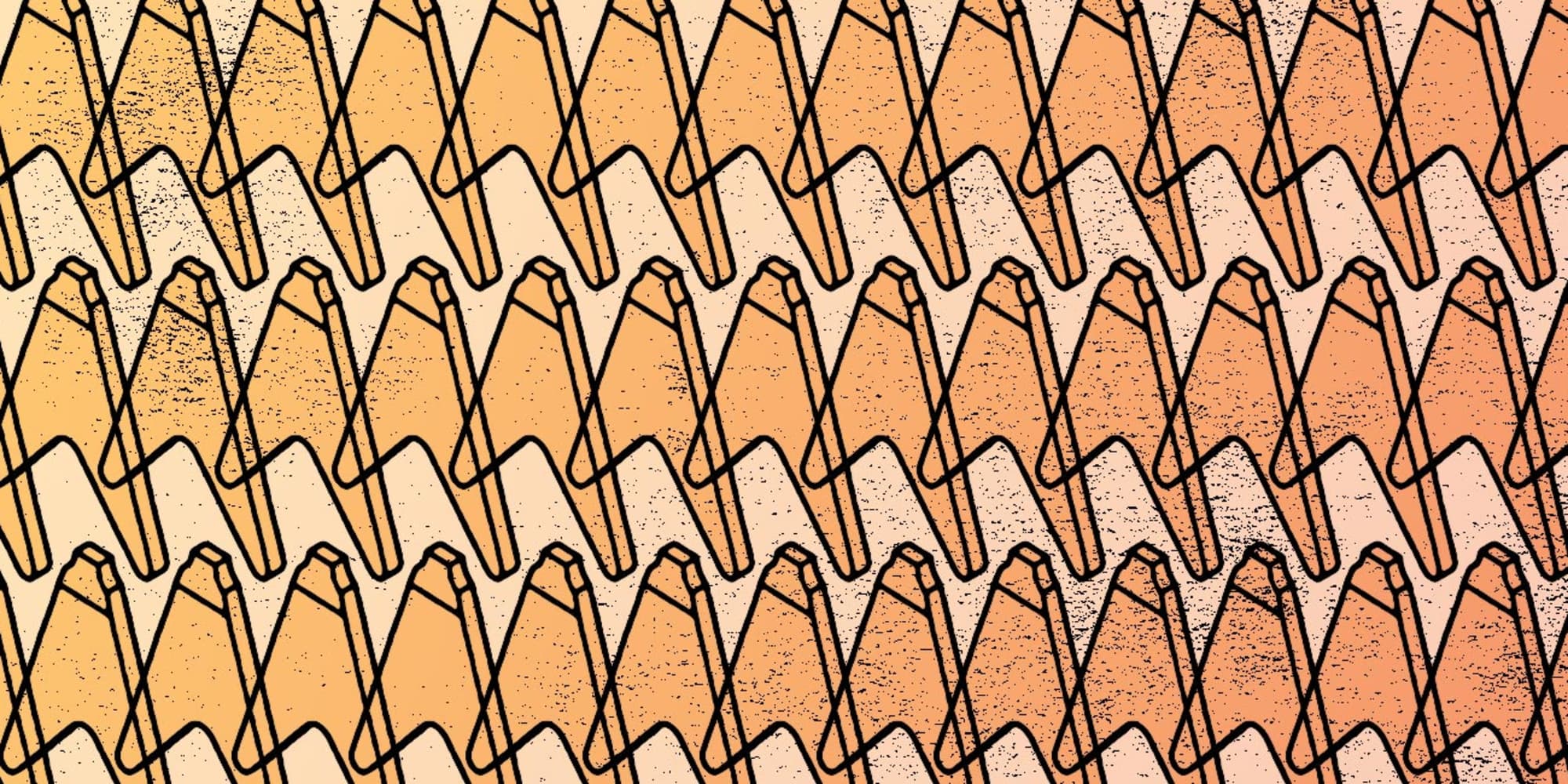 An artistic portrayal of the Flying V body shape.