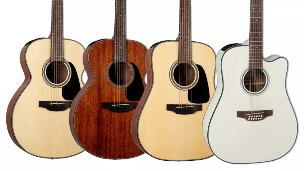 takamine's four new models side by side