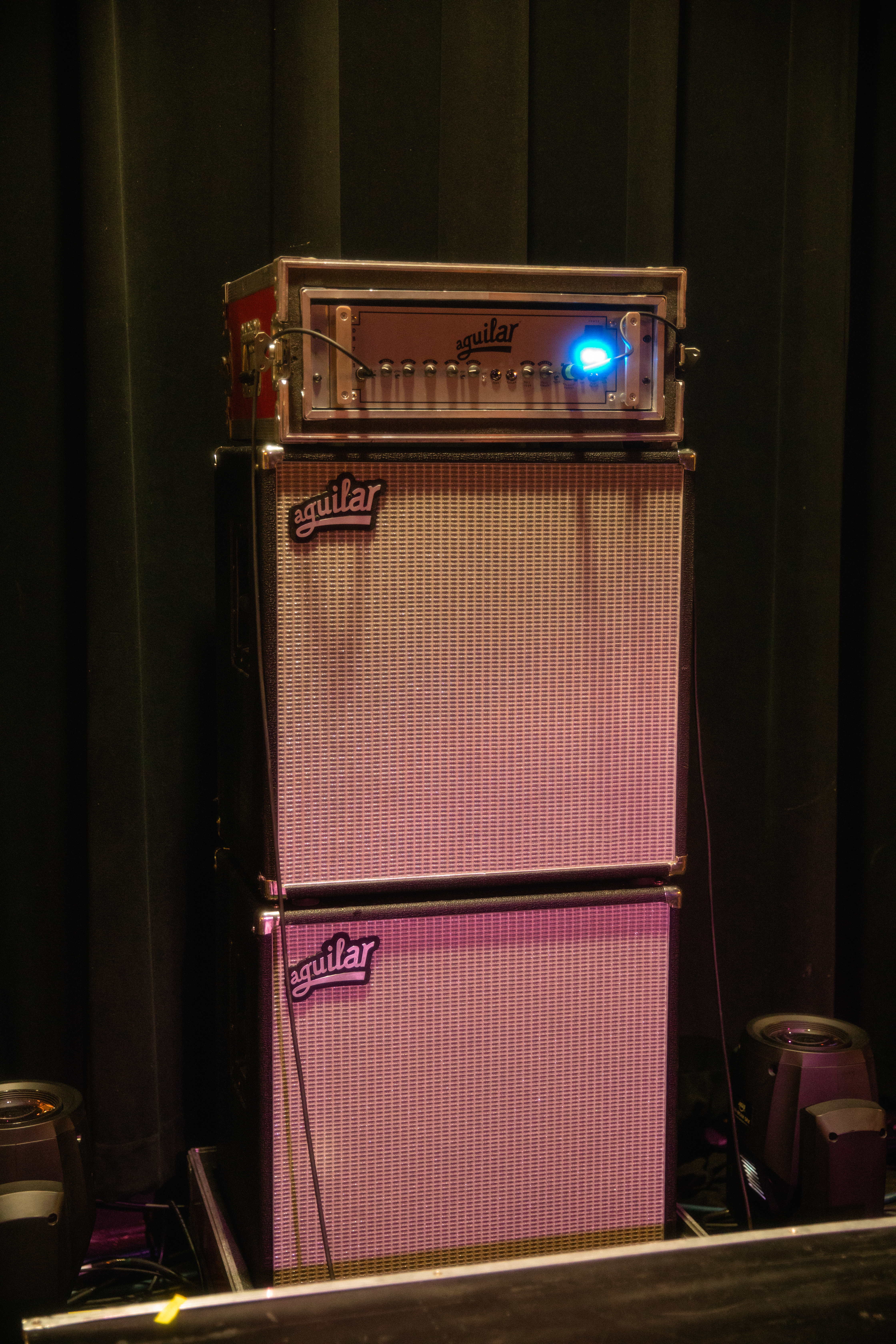 Blu DeTiger's Aguilar rig at the Metro, November 8, 2022.