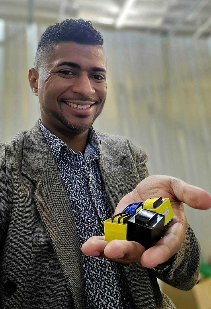 Langston shows off a handful of LMI transformers