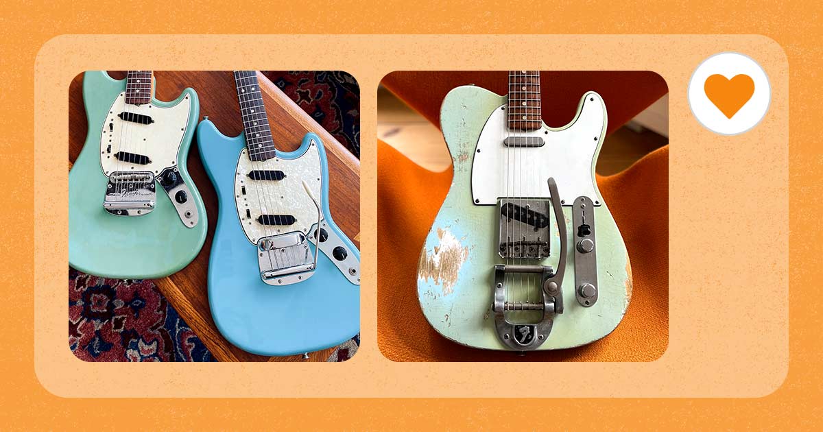 vintage Fender guitars