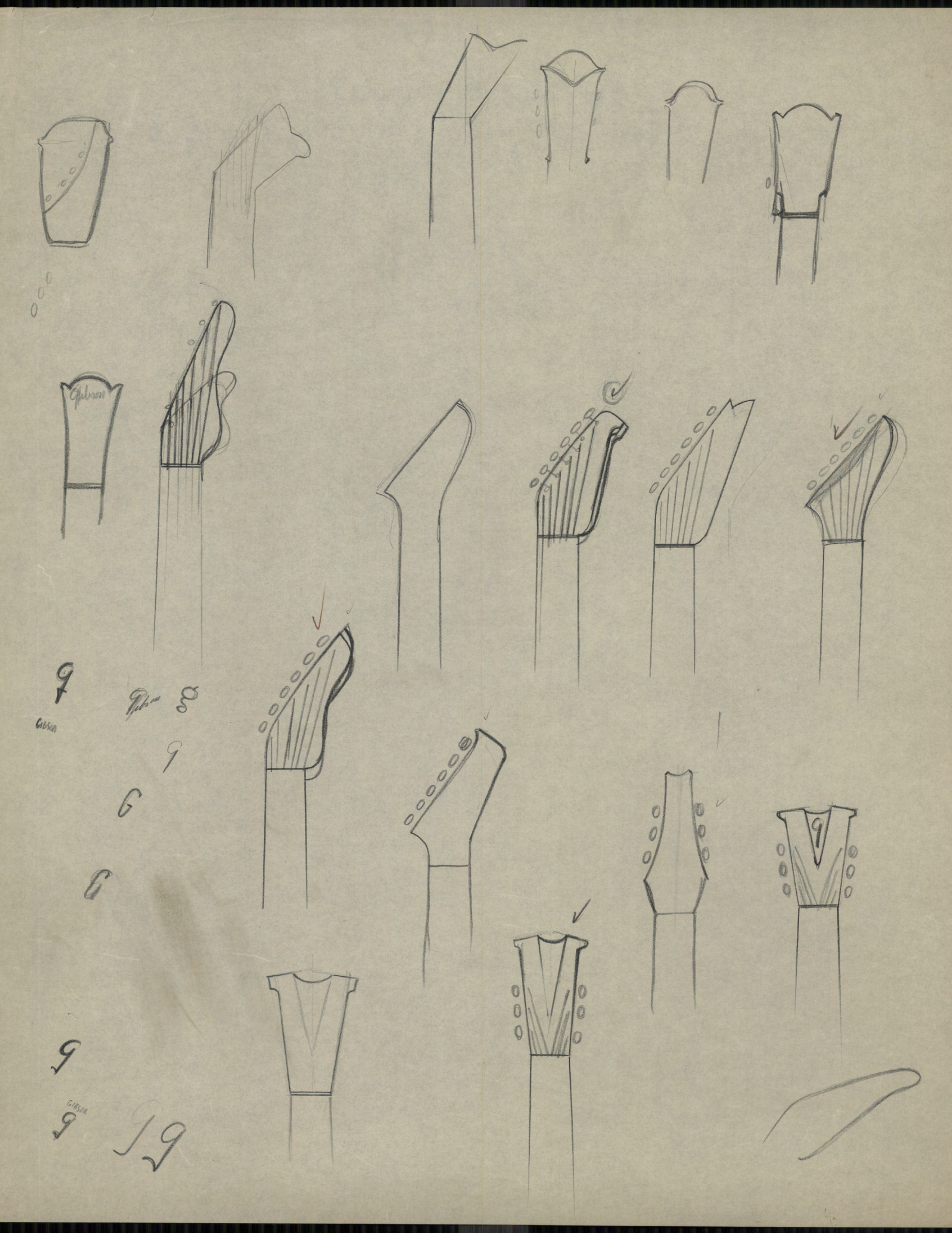 headstock sketches