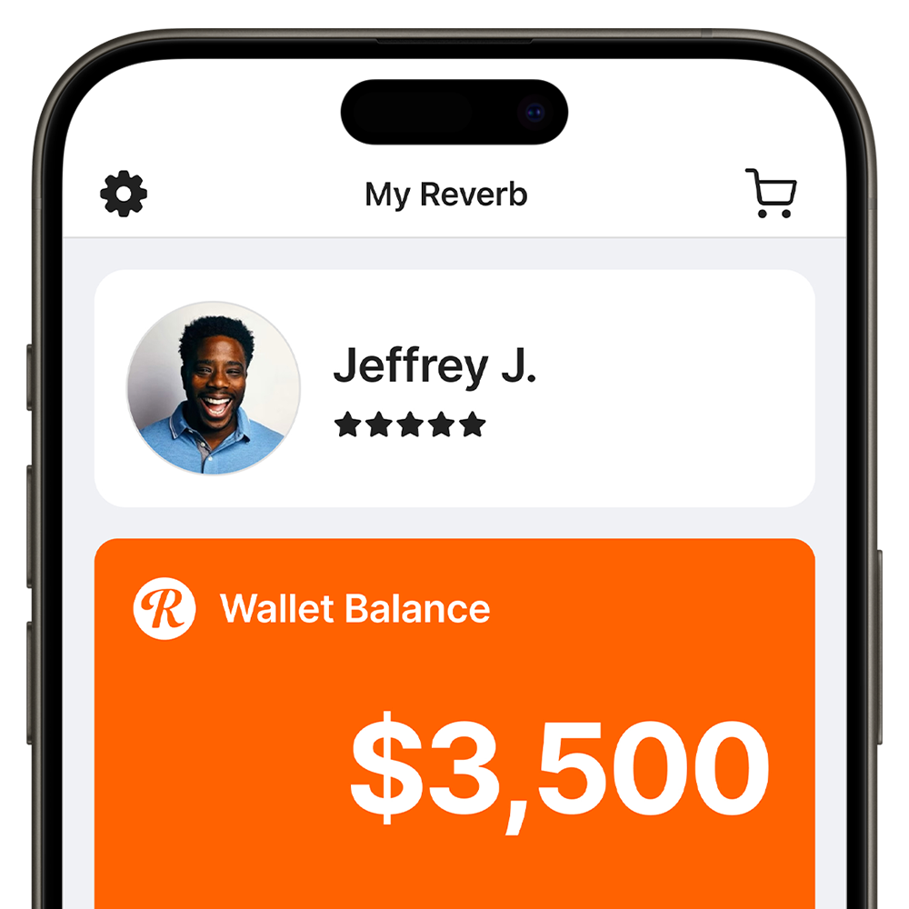 Reverb Wallet Balance $3,500