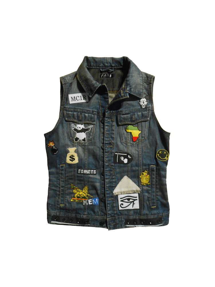 Ameri VEST LAYERED DENIM JACKET