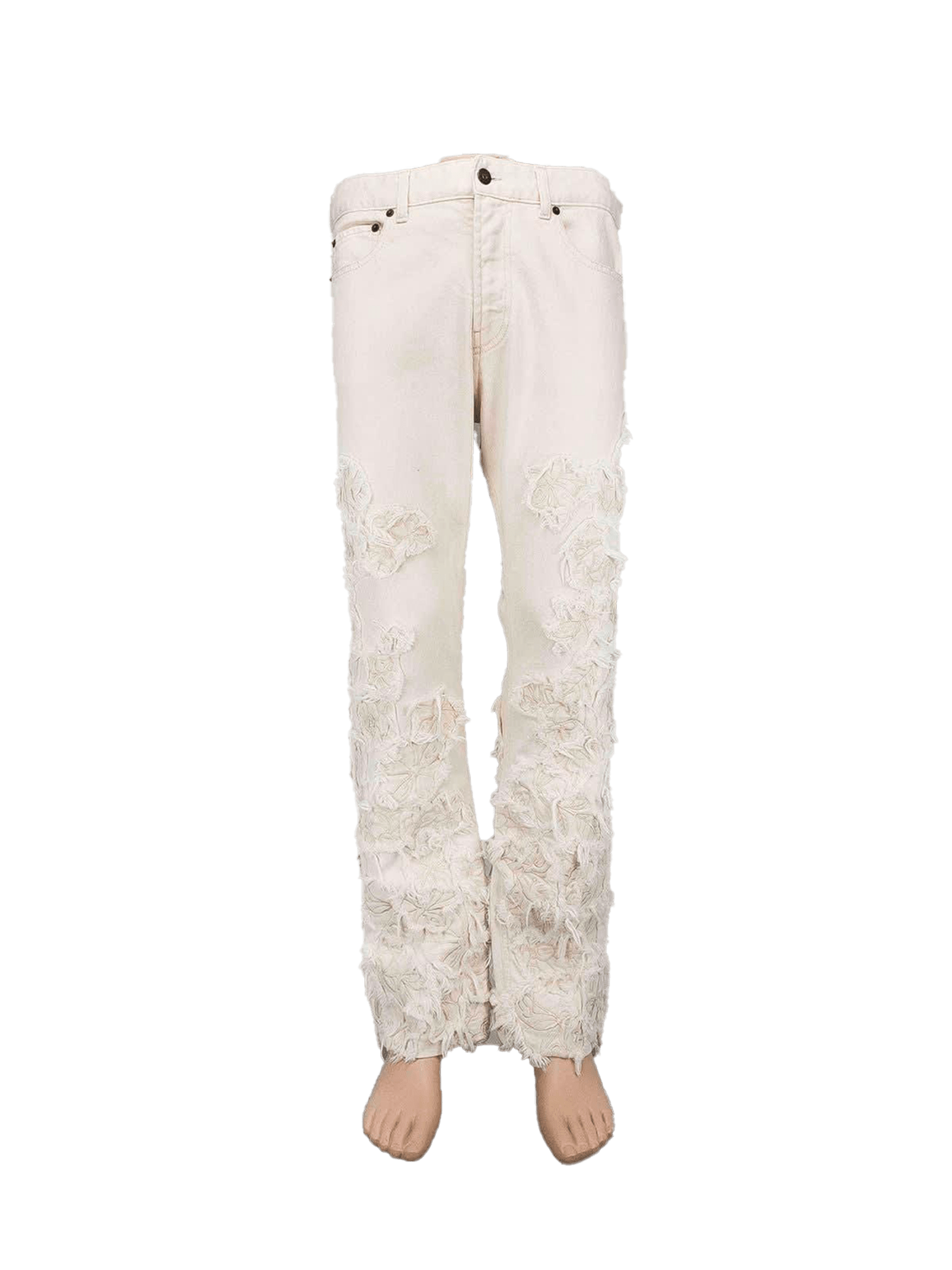 Blossom Straight-Leg Embroidered Jeans