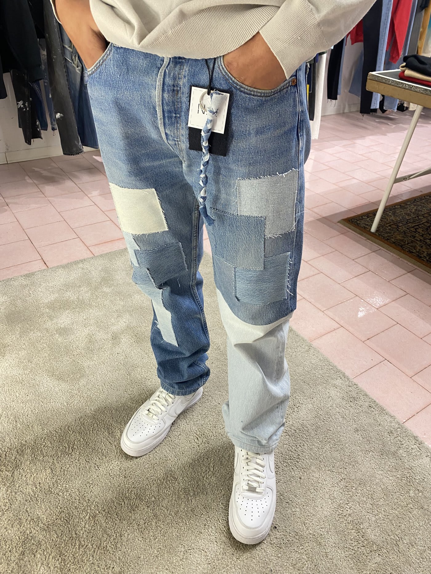 Patched Jeans 