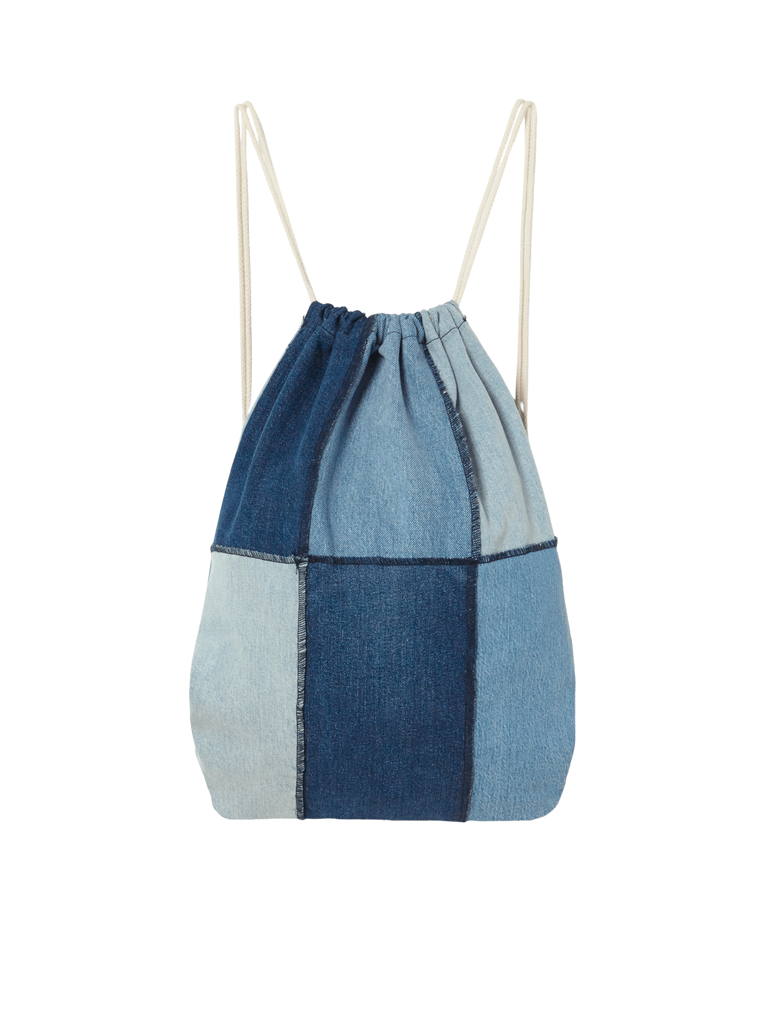 A3 Denim Drawstring Bag