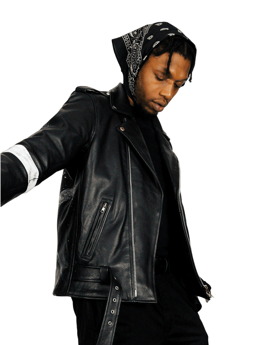 Asap rocky shop biker jacket