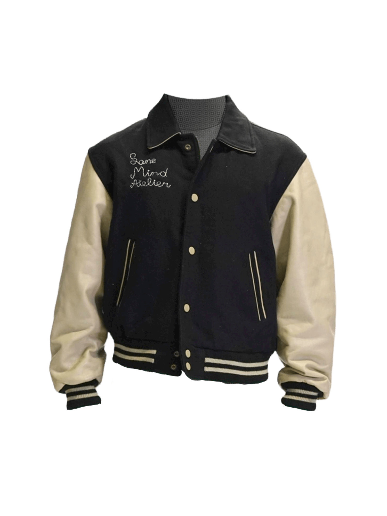 San Francisco 49ers Black Letterman Varsity Jacket with Leather Sleeves  CUSTOM